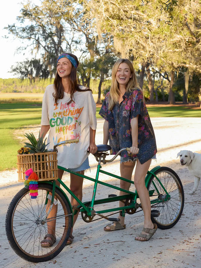 Natural Life- Life Is A Canvas Cotton Tee-Hope Something Good Happens