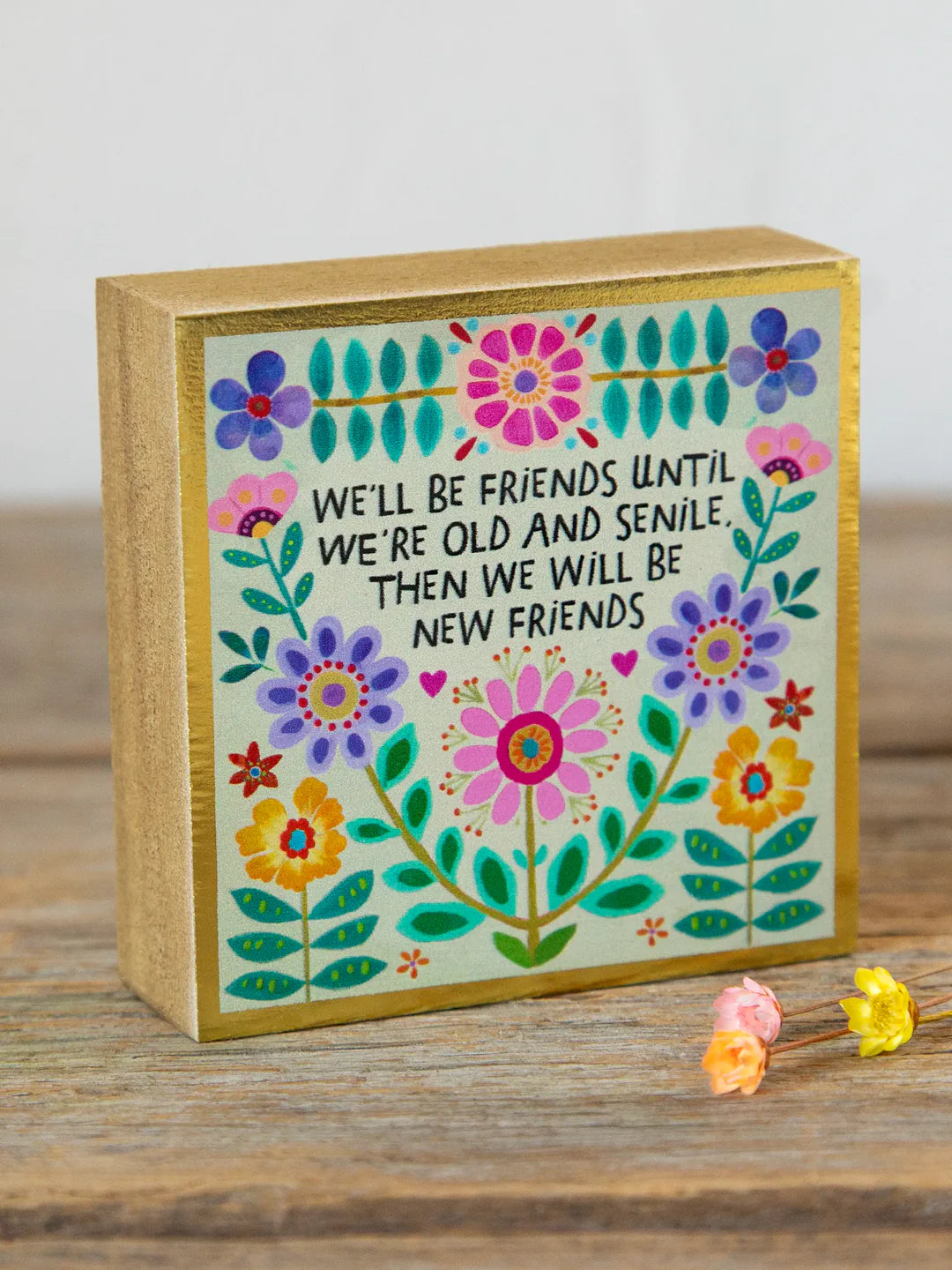 Natural Life Tiny Block Keepsake-Friends