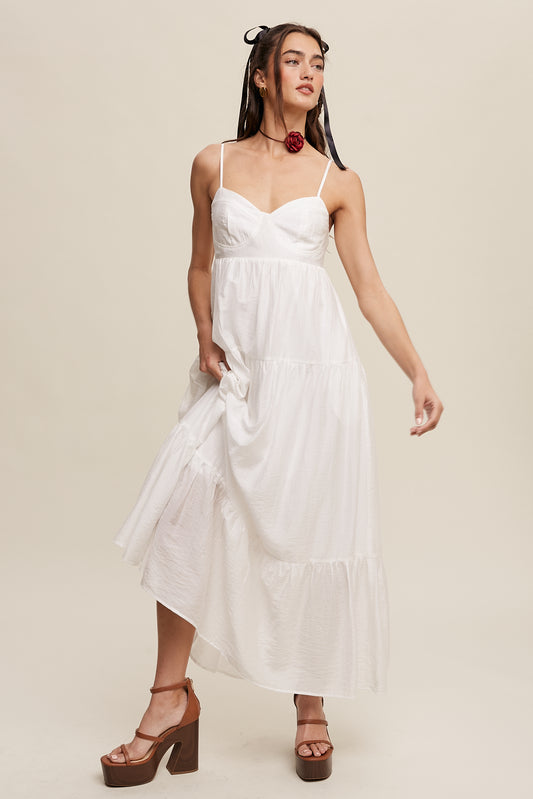 Flowy Romantic Tiered Summer Maxi Dress
