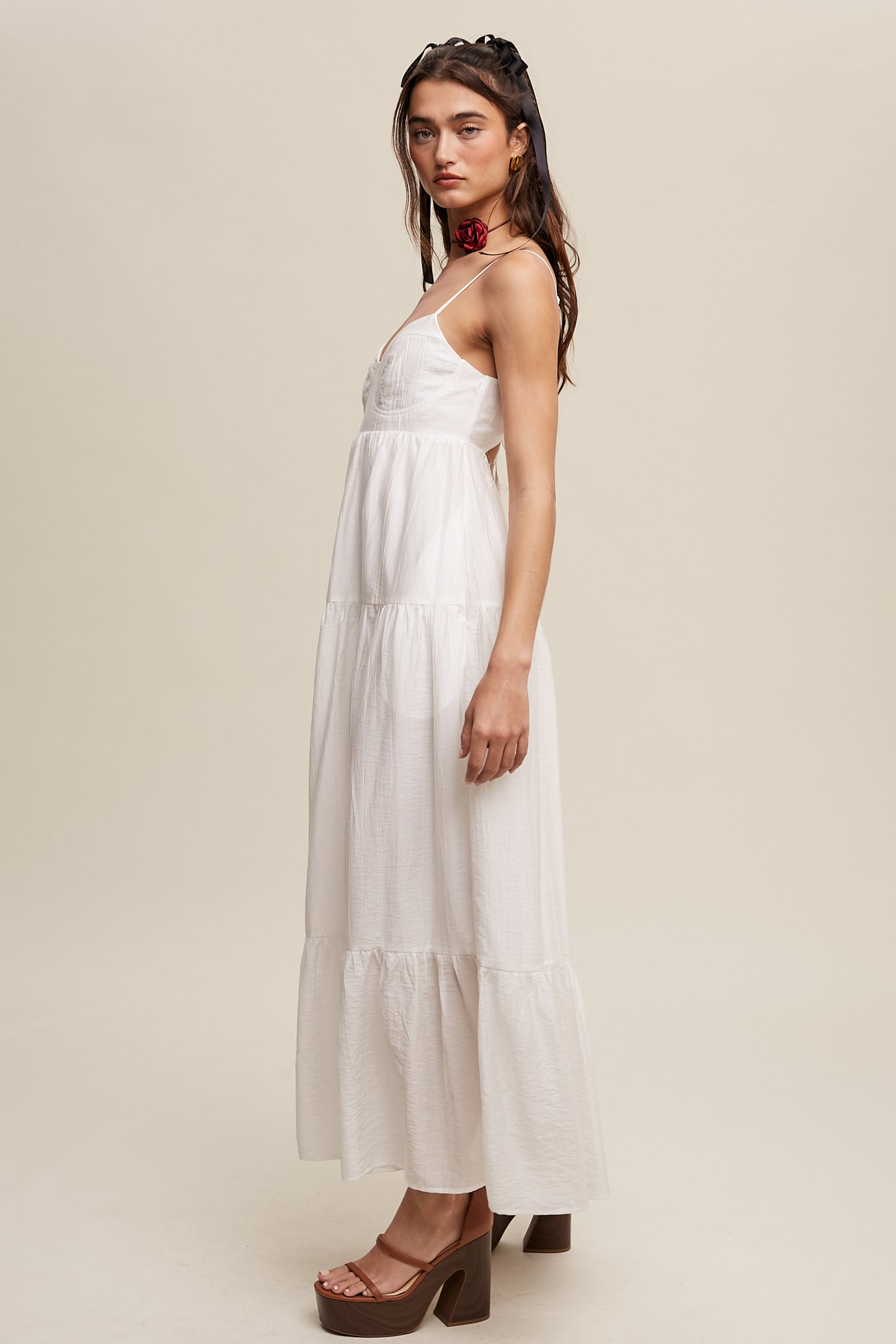 Flowy Romantic Tiered Summer Maxi Dress