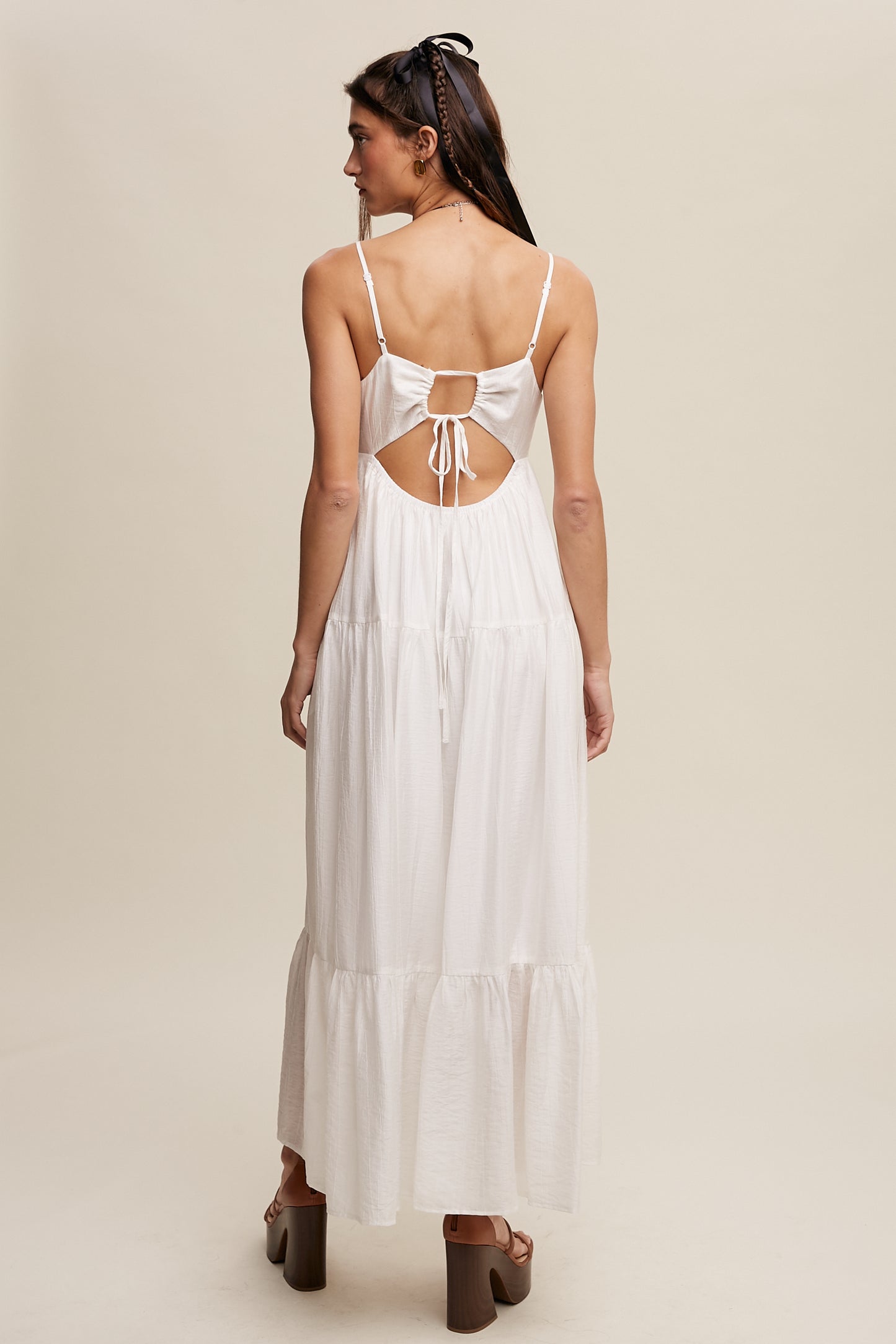 Flowy Romantic Tiered Summer Maxi Dress
