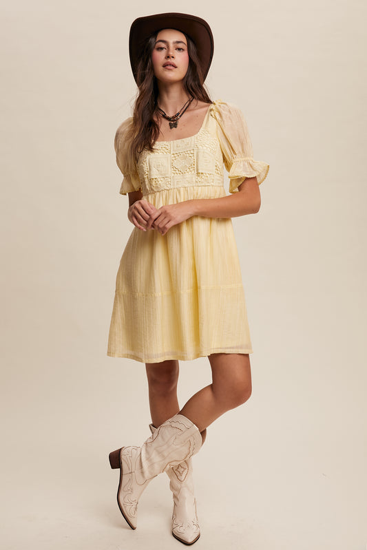 Romantic Lace Babydoll Dress