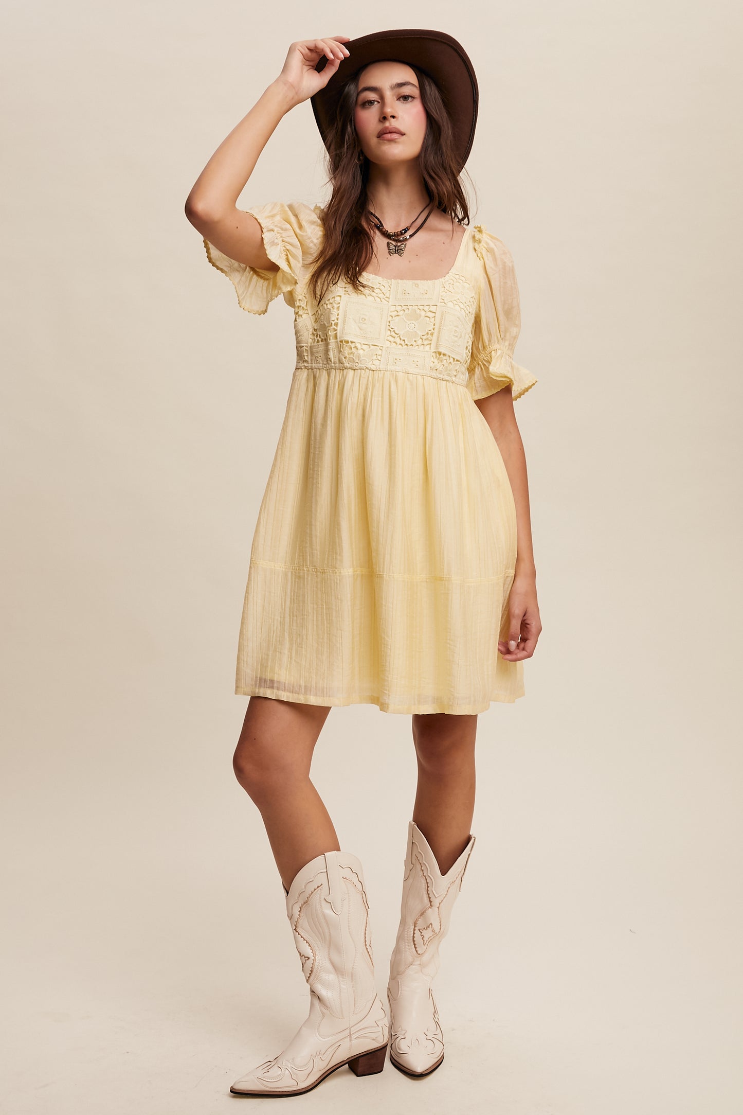 Romantic Lace Babydoll Dress