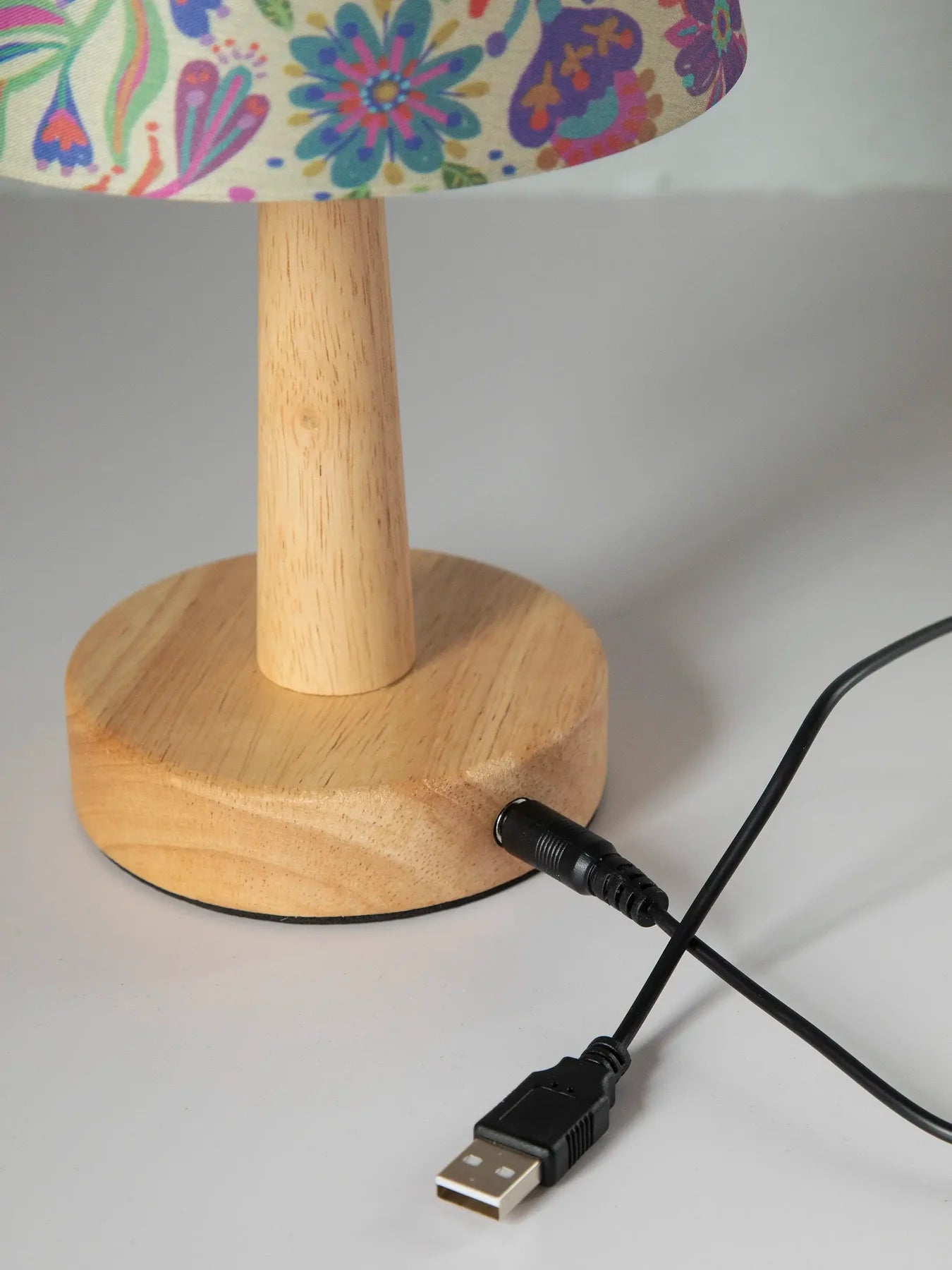 Natural Life Touch Lamp-Rainbow Cream Floral