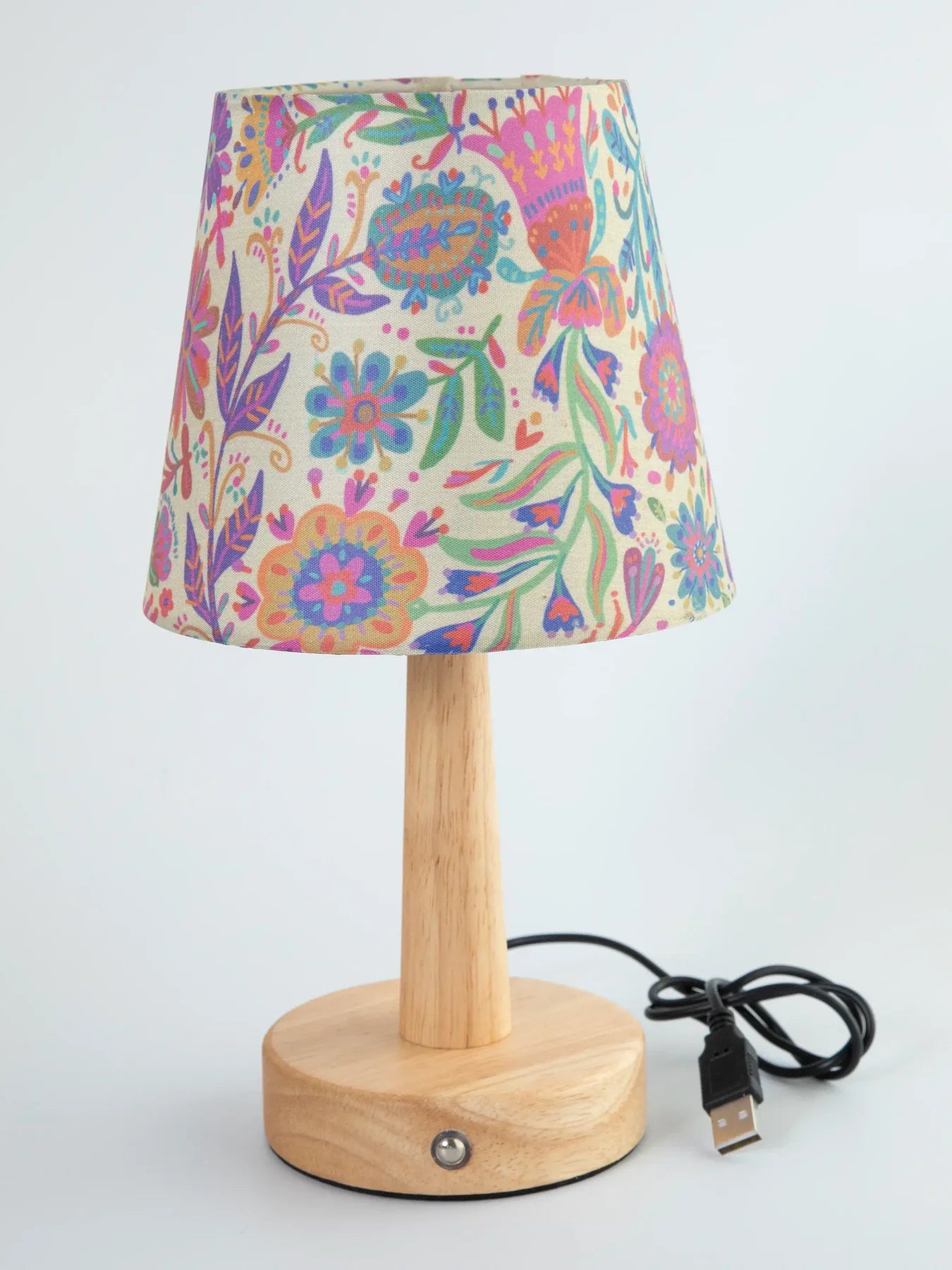 Natural Life Touch Lamp-Rainbow Cream Floral