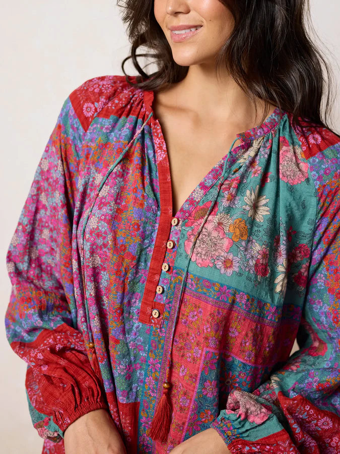 Natural Life Camille Mini Dress-Jewel Positano Scarf