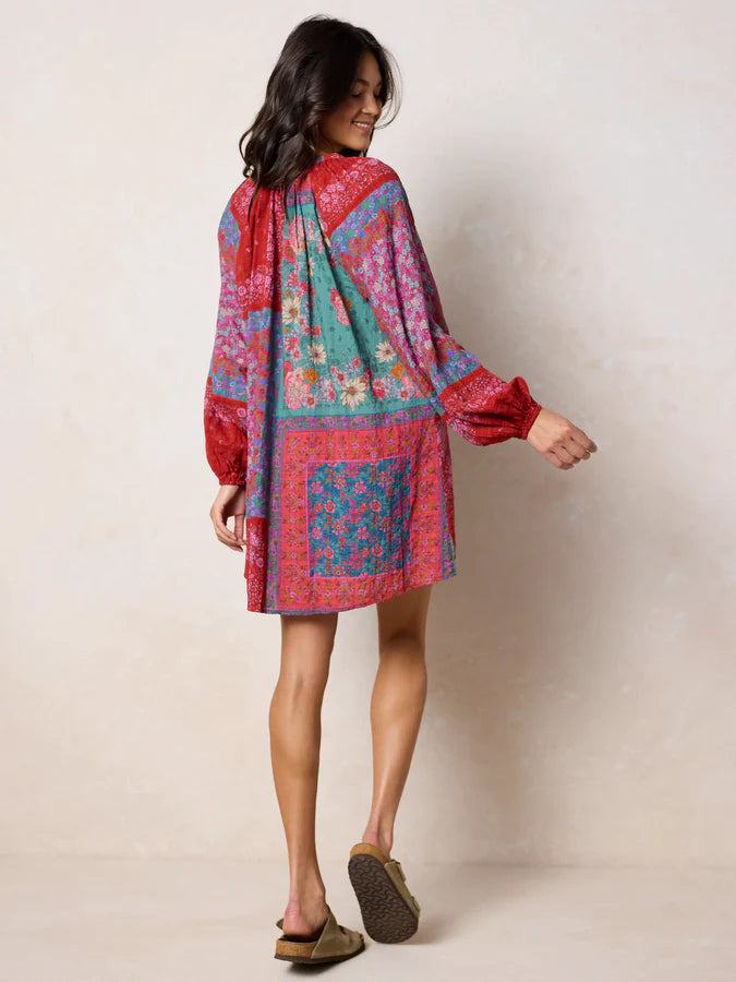 Natural Life Camille Mini Dress-Jewel Positano Scarf