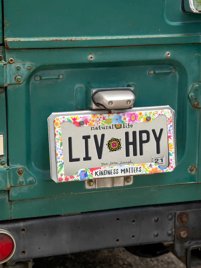 Natural Life License Plate Frame- Kindness Matters