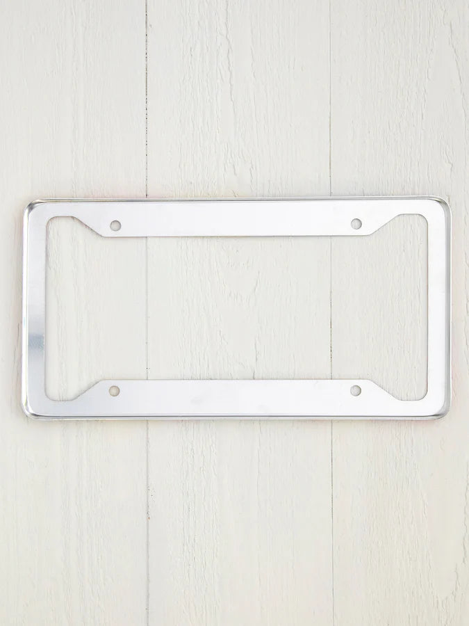 Natural Life License Plate Frame- Let's Just Go