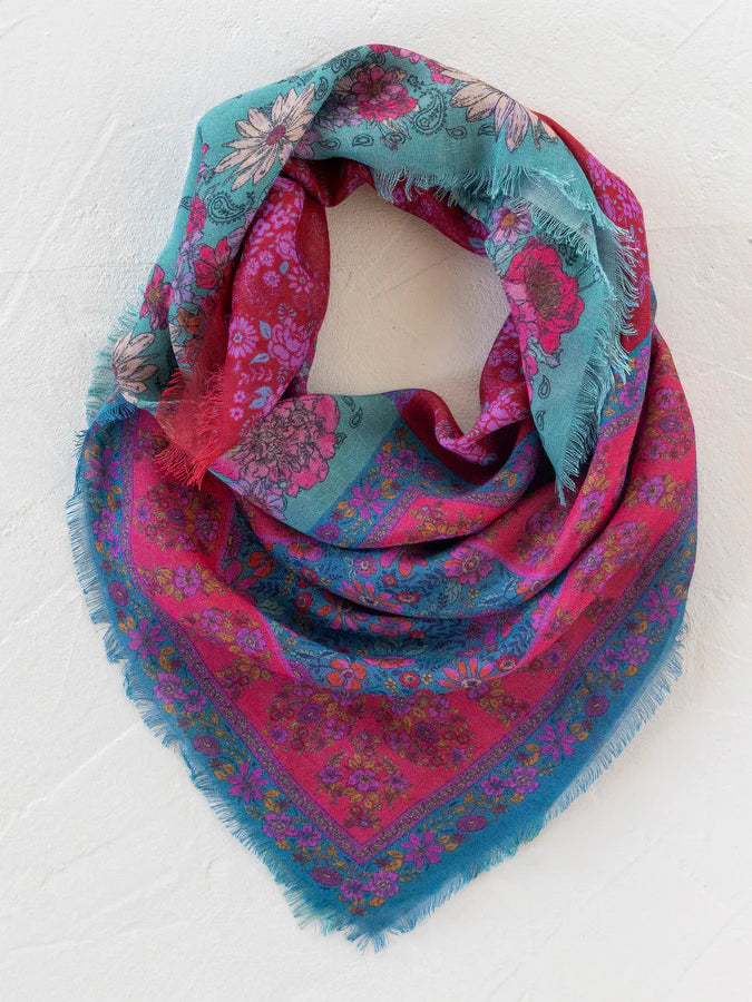 Natural Life Boho Bandana Scarf- Jewel Positano Scarf