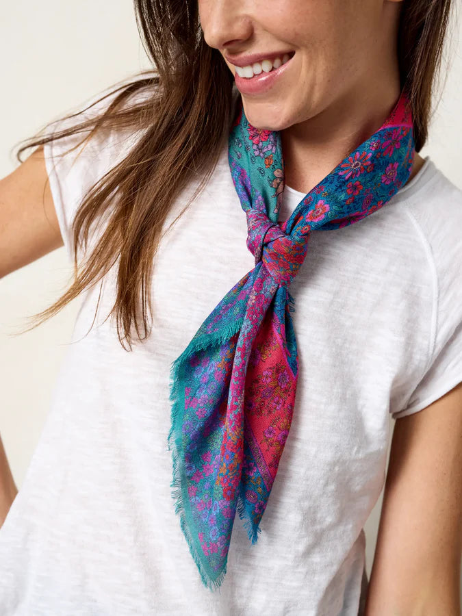 Natural Life Boho Bandana Scarf- Jewel Positano Scarf