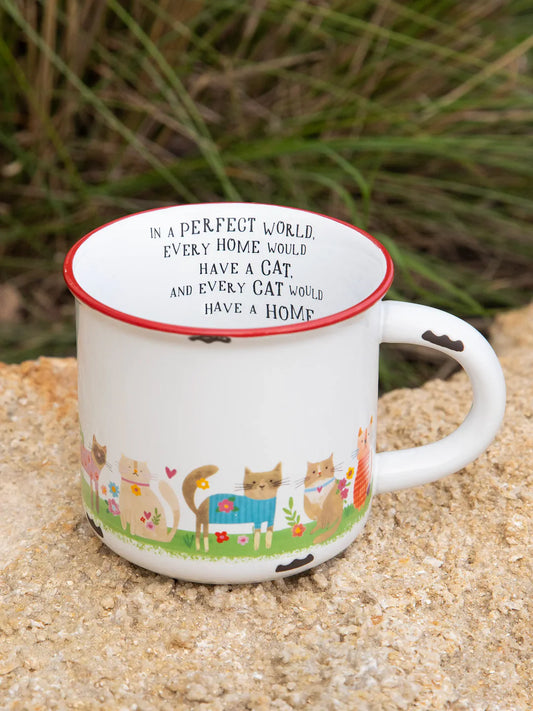 Natural Life Camp Coffee Mug-Every Home Has a Cat