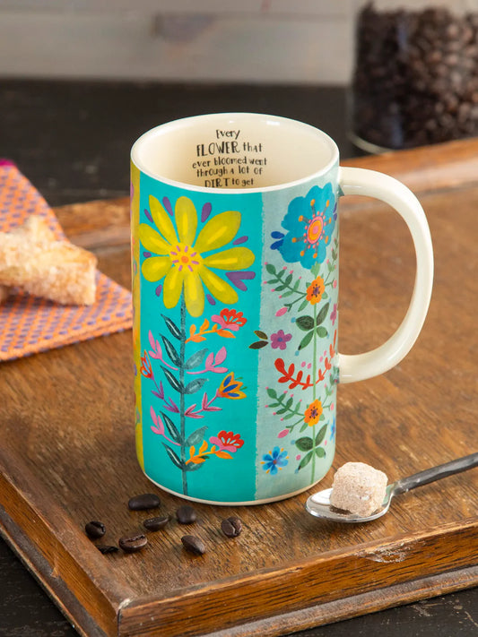 Natural Life Latte Mug-Every Flower