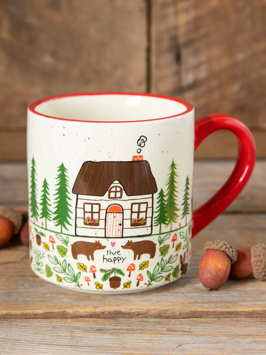 Natural Life Bungalow Mug-Bungalow Mug