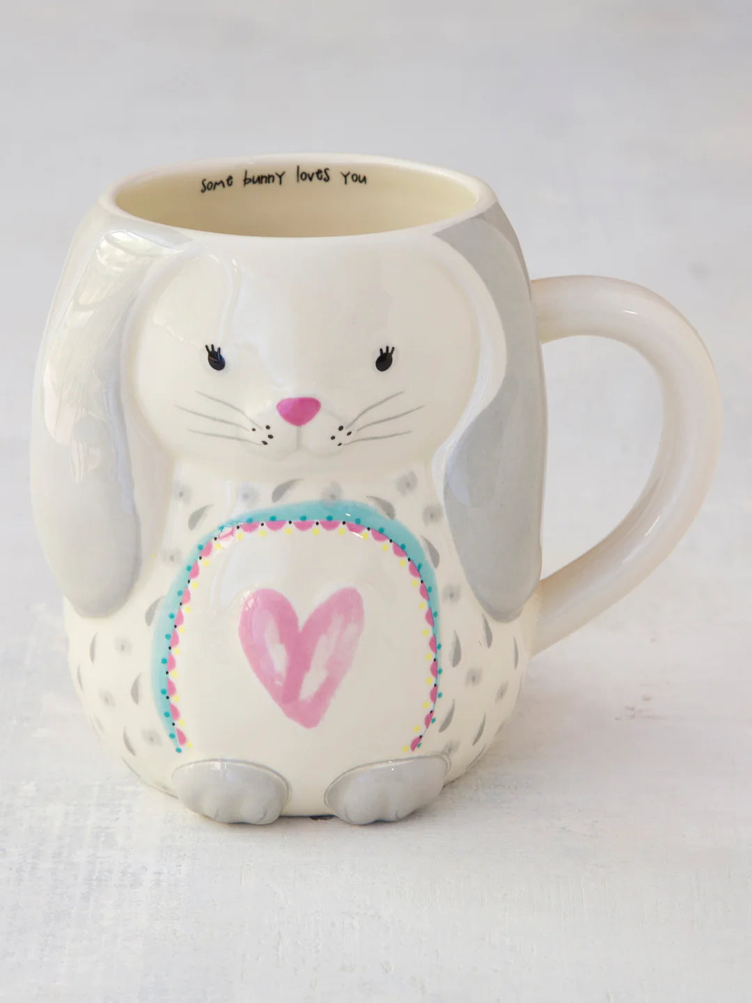 Natural Life Folk Art Coffee Mug-Bonnie The Bunny