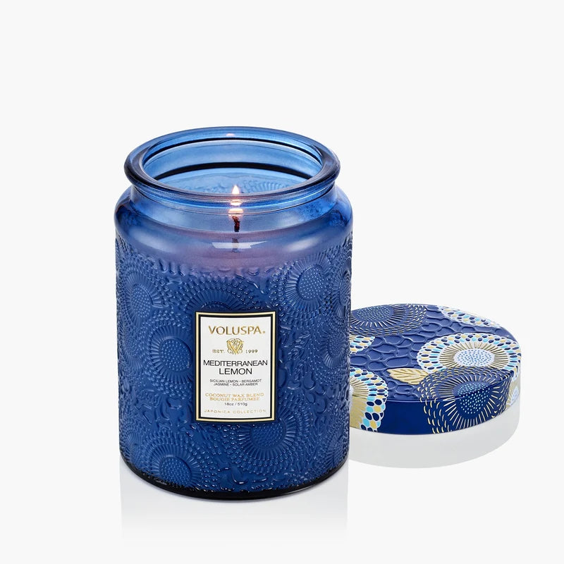 Voluspa Mediterranean Lemon Large Jar Candle