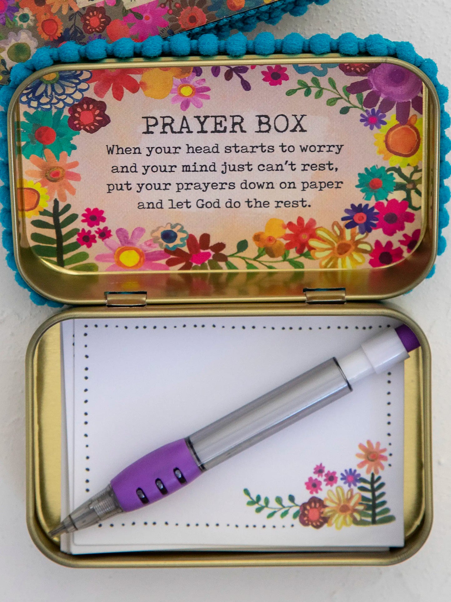 Natural Life Tin Prayer Box - Don't Worry