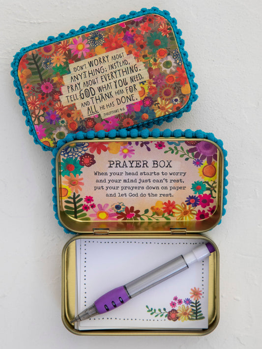 Natural Life Tin Prayer Box - Don't Worry