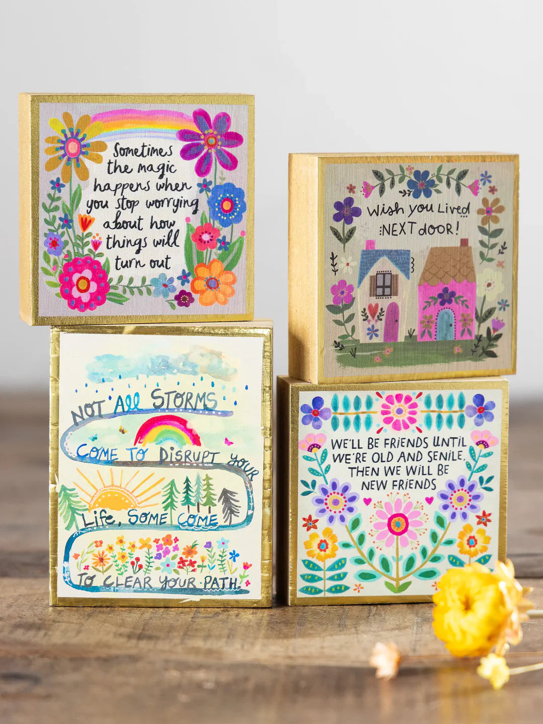Natural Life Tiny Block Keepsake-Friends