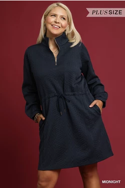 Umgee Plus Size Quilted Zip-Up Vest