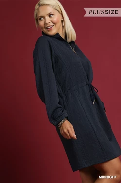 Umgee Plus Size Quilted Zip-Up Vest