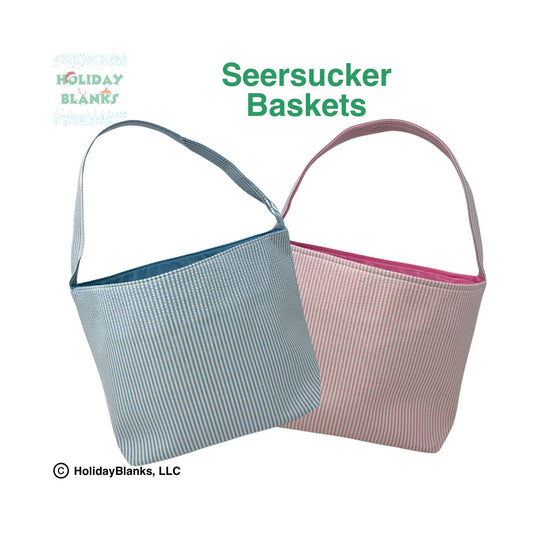 Easter Seersucker Basket