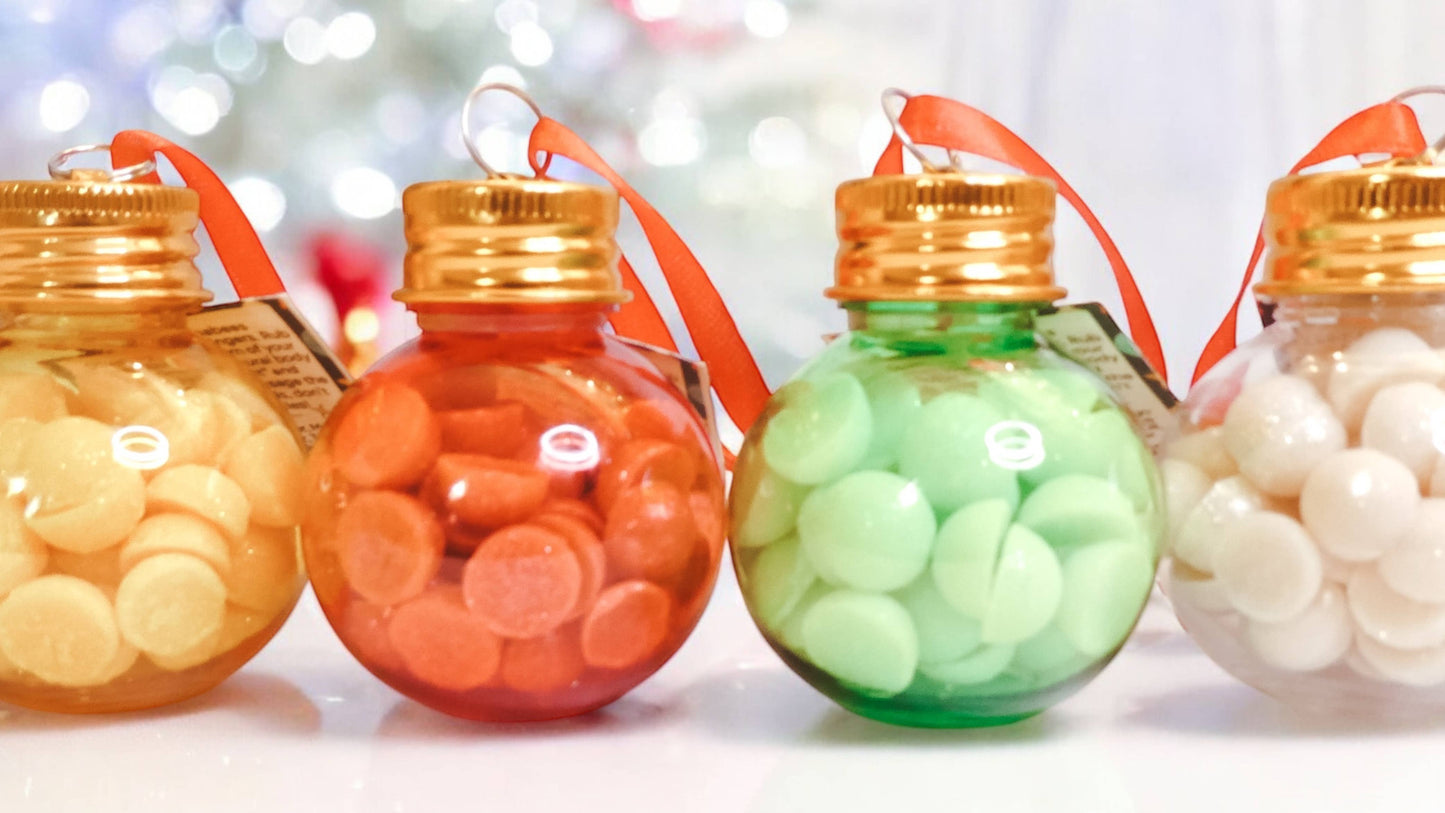 Body Butter Ornament - Natural Single Use Lotion Bead Gift