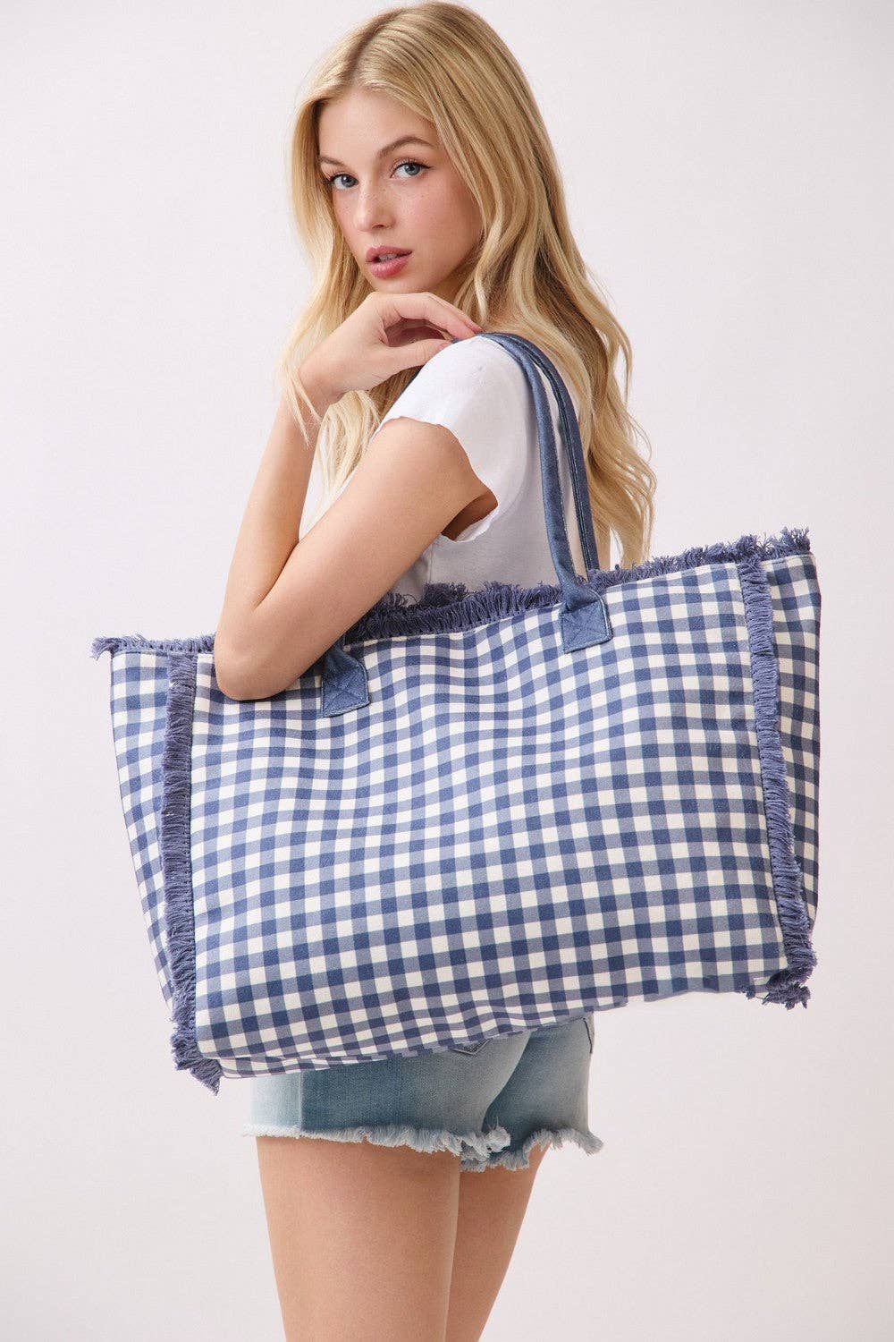 Classic Check Pattern Tote Bag