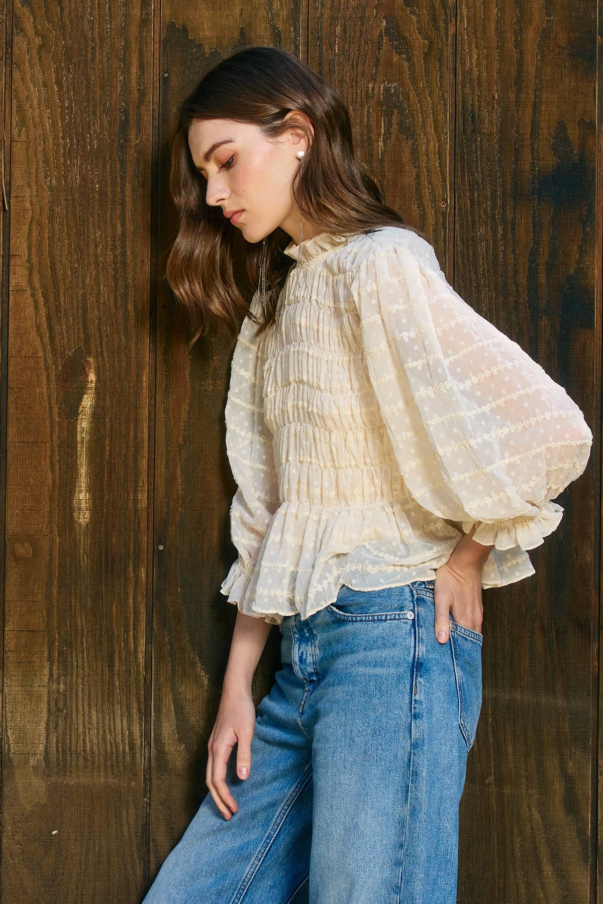 Romantic Smocking Blouse