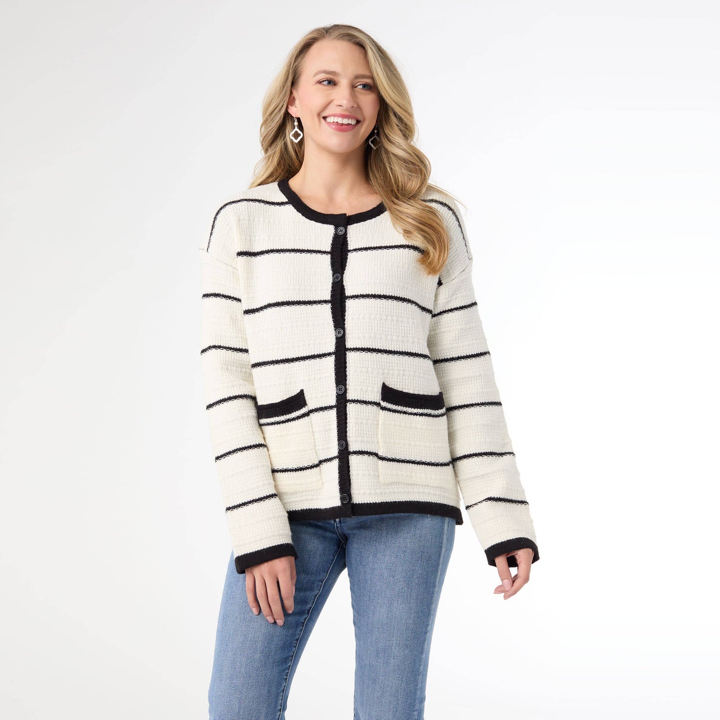 Annalie Cardigan with Front Pockets