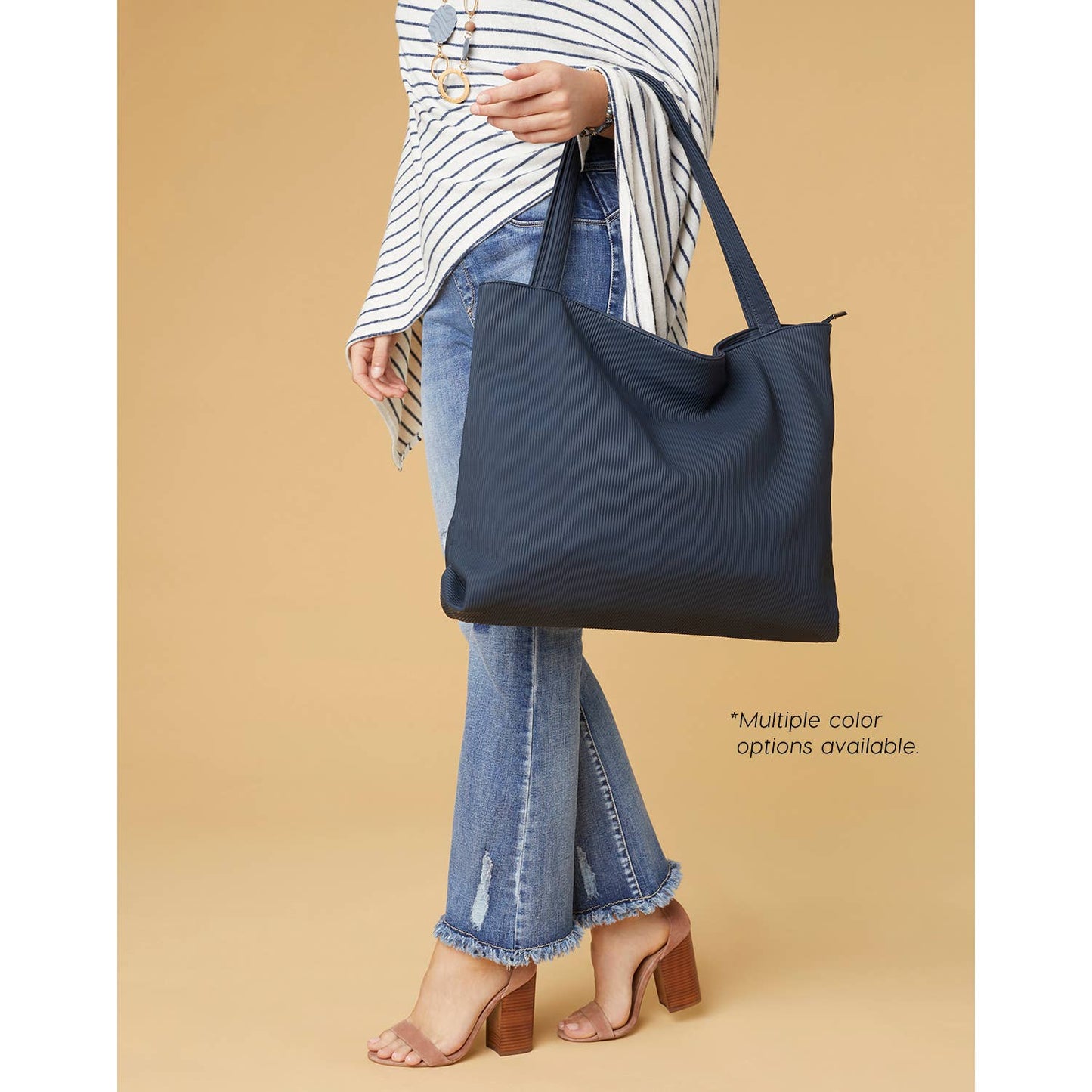 Molly Ribbed Tote