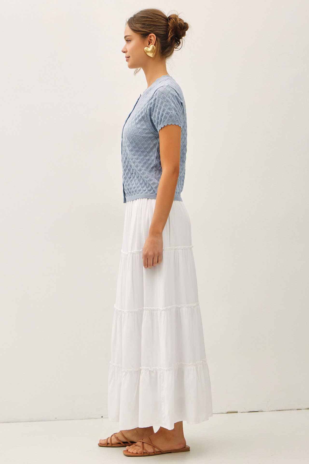 TIERED MAXI SKIRT