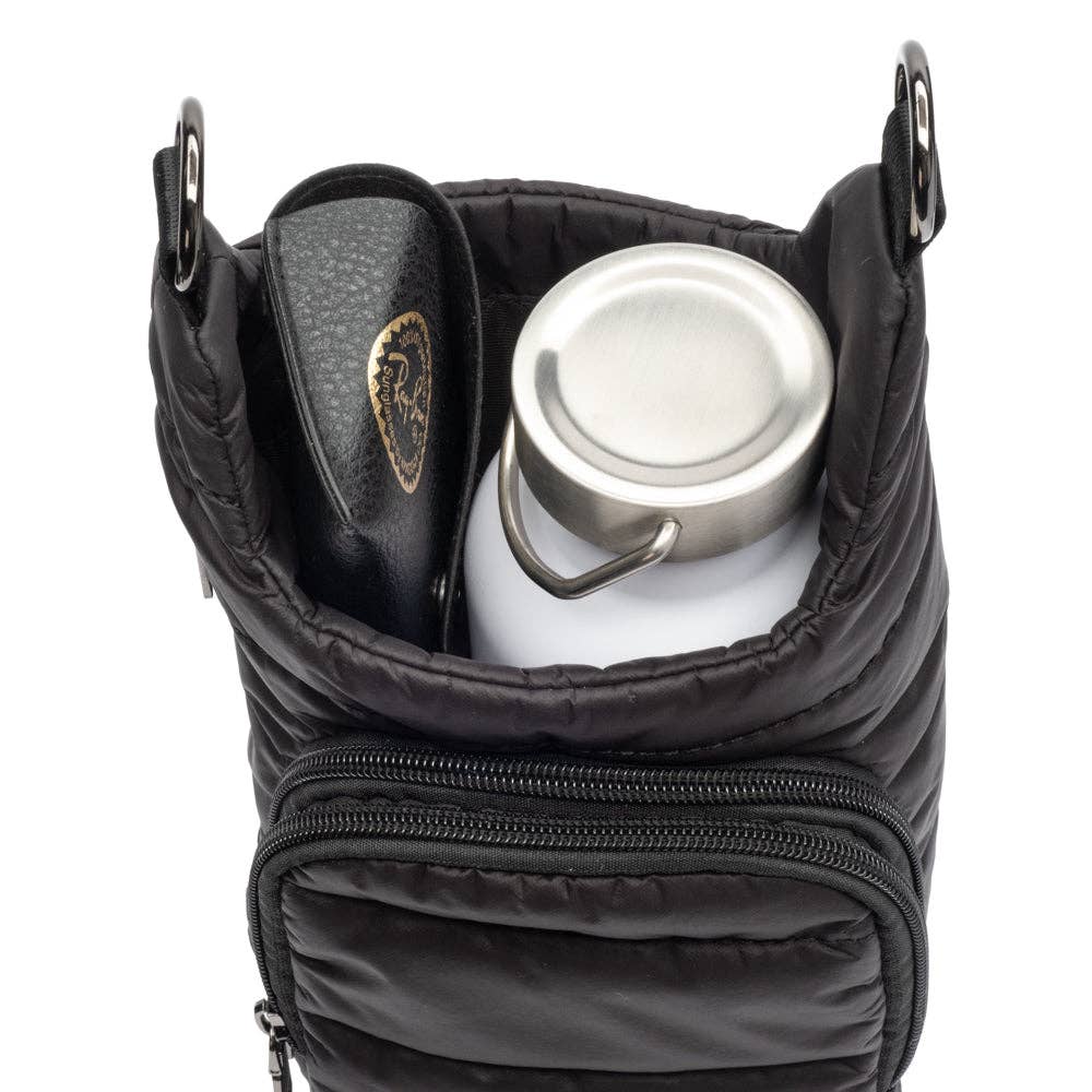 HydroBag® HANDLE™-Black Matte with Gray, Black, White Stripe