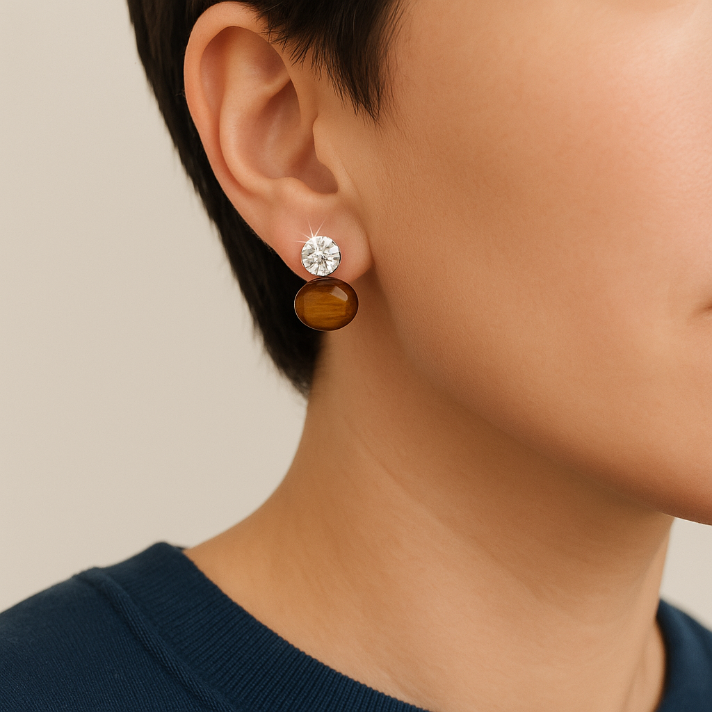 Stone & Sparkle Earrings