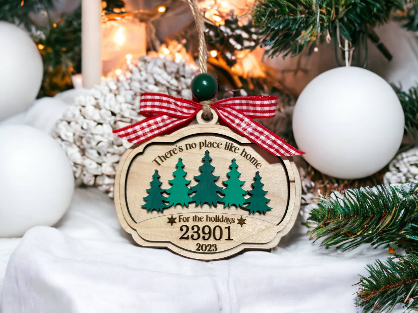 Theres No Place Like Home 62035 Zip Code Ornament