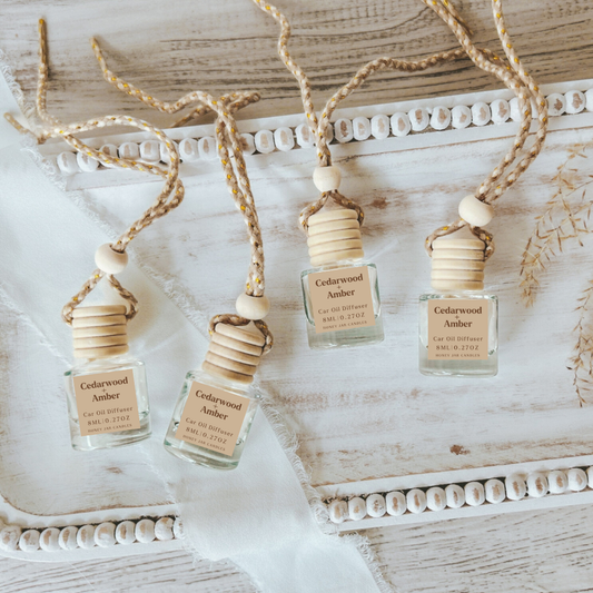 Hanging Car Diffusers | Cedarwood + Amber | Made in USA