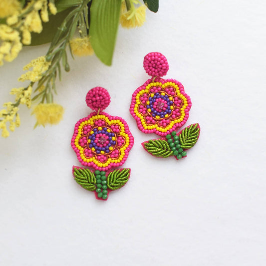 Tropical Flower Earrings