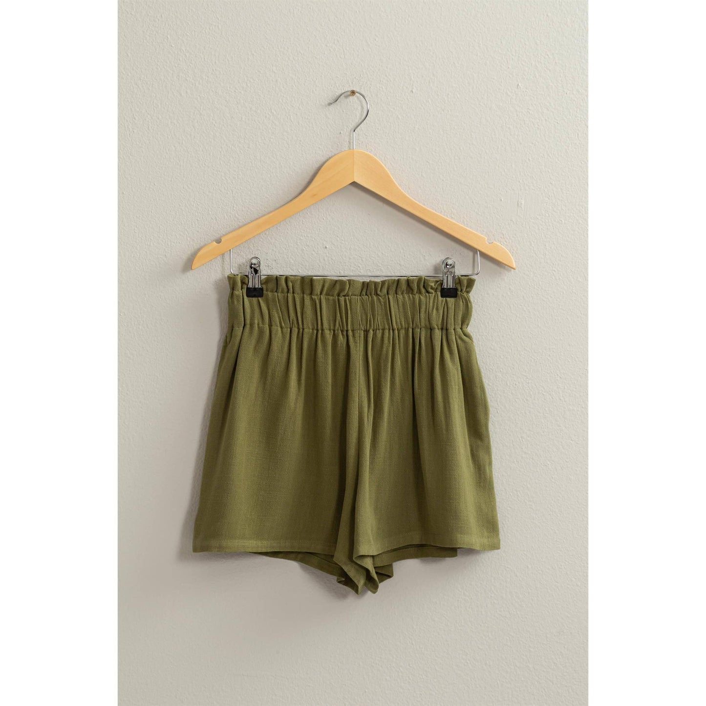 LINEN PAPERBAG SHORTS