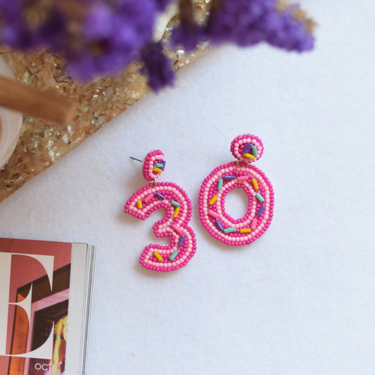 Happy 30th Birthday Earrings