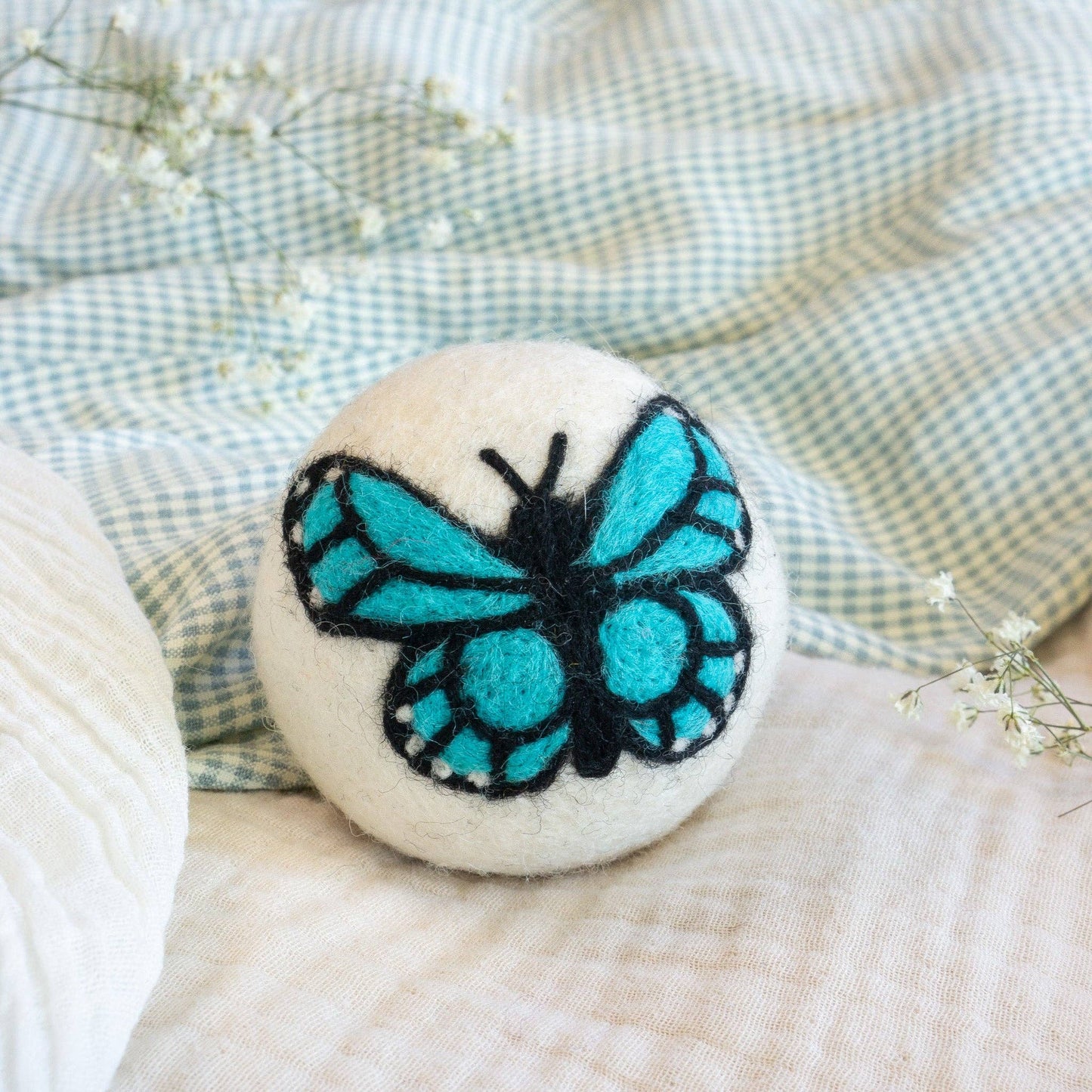 Monarch Butterfly Eco Wool Dryer Ball Set of 3