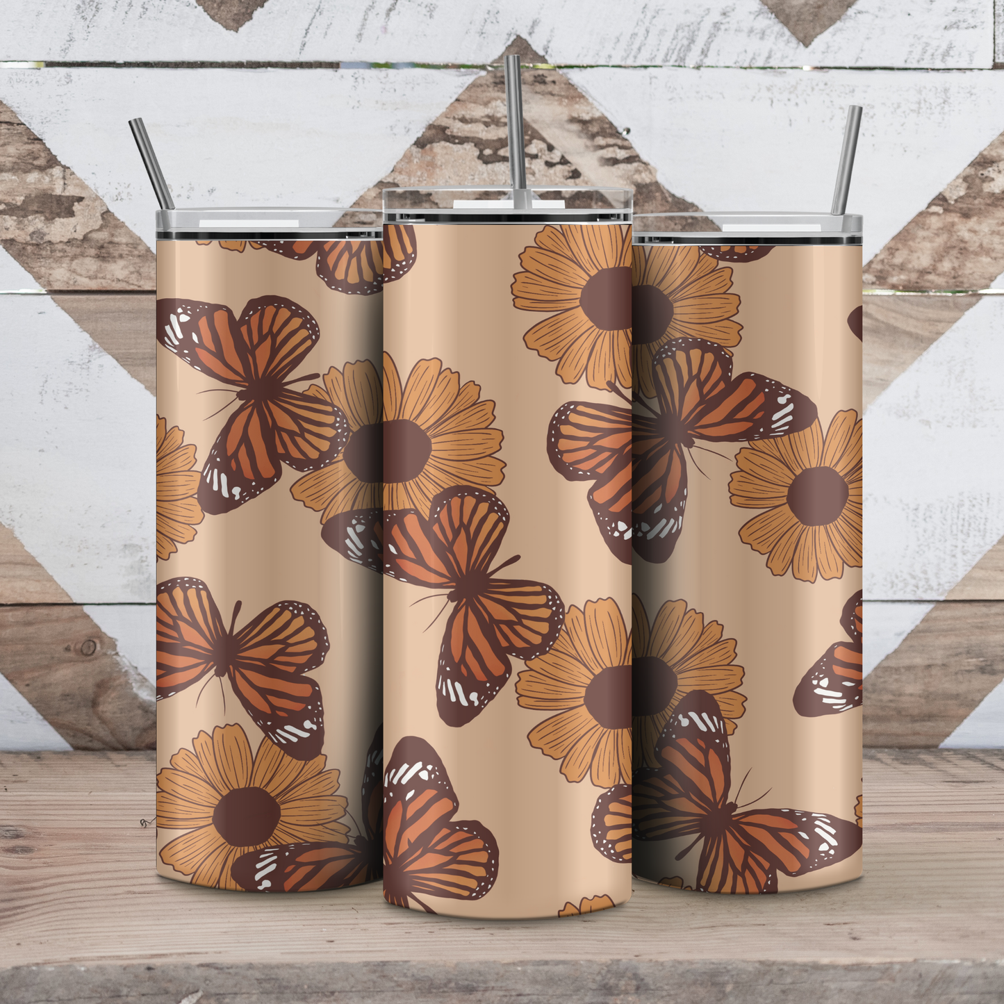 Butterfly & Sunflower Tumbler