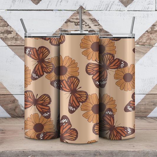 Butterfly & Sunflower Tumbler