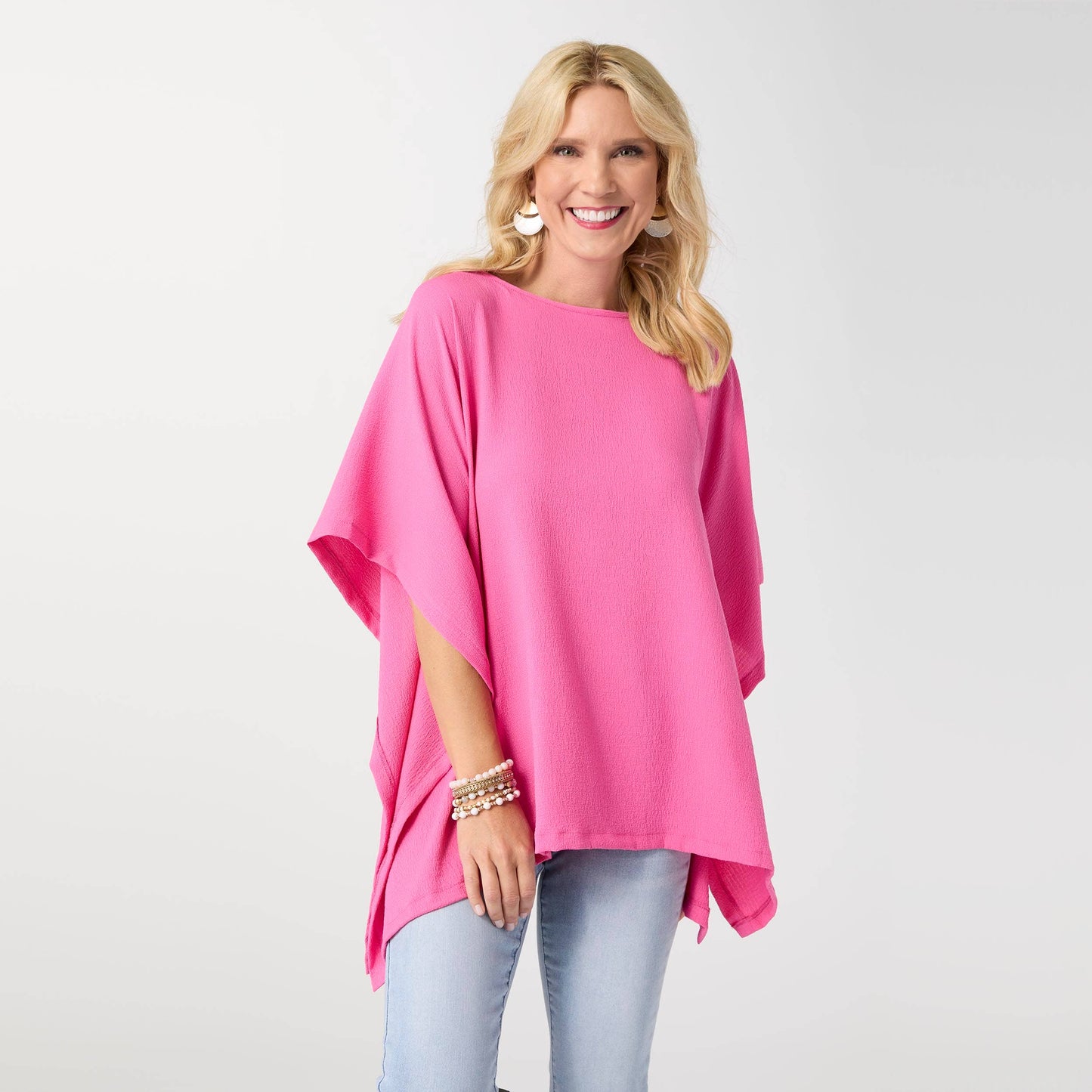 Gabriella Textured Poncho