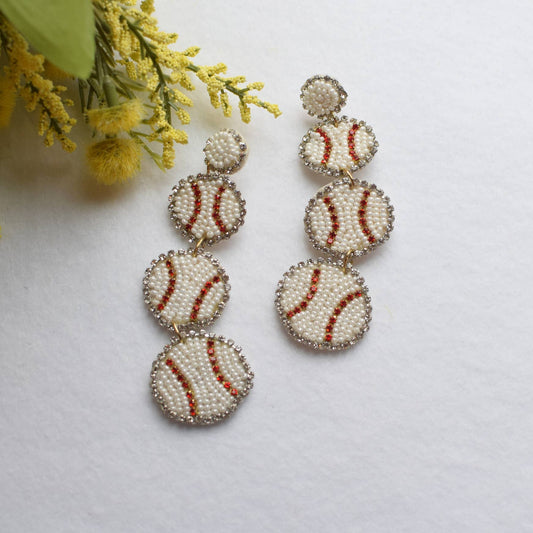 Baseball Earrings