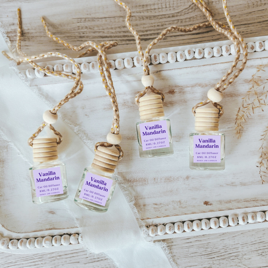 Hanging Car Diffusers | Vanilla Mandarin | Made in USA