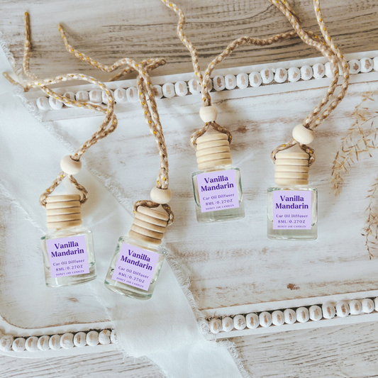 Hanging Car Diffusers | Vanilla Mandarin | Made in USA