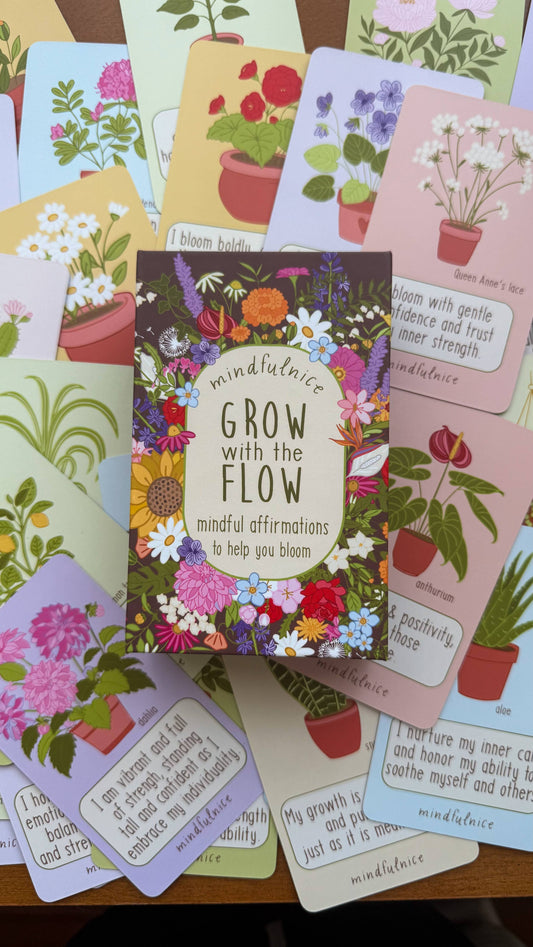 Grow With the Flow Affirmation Cards to Help You Bloom