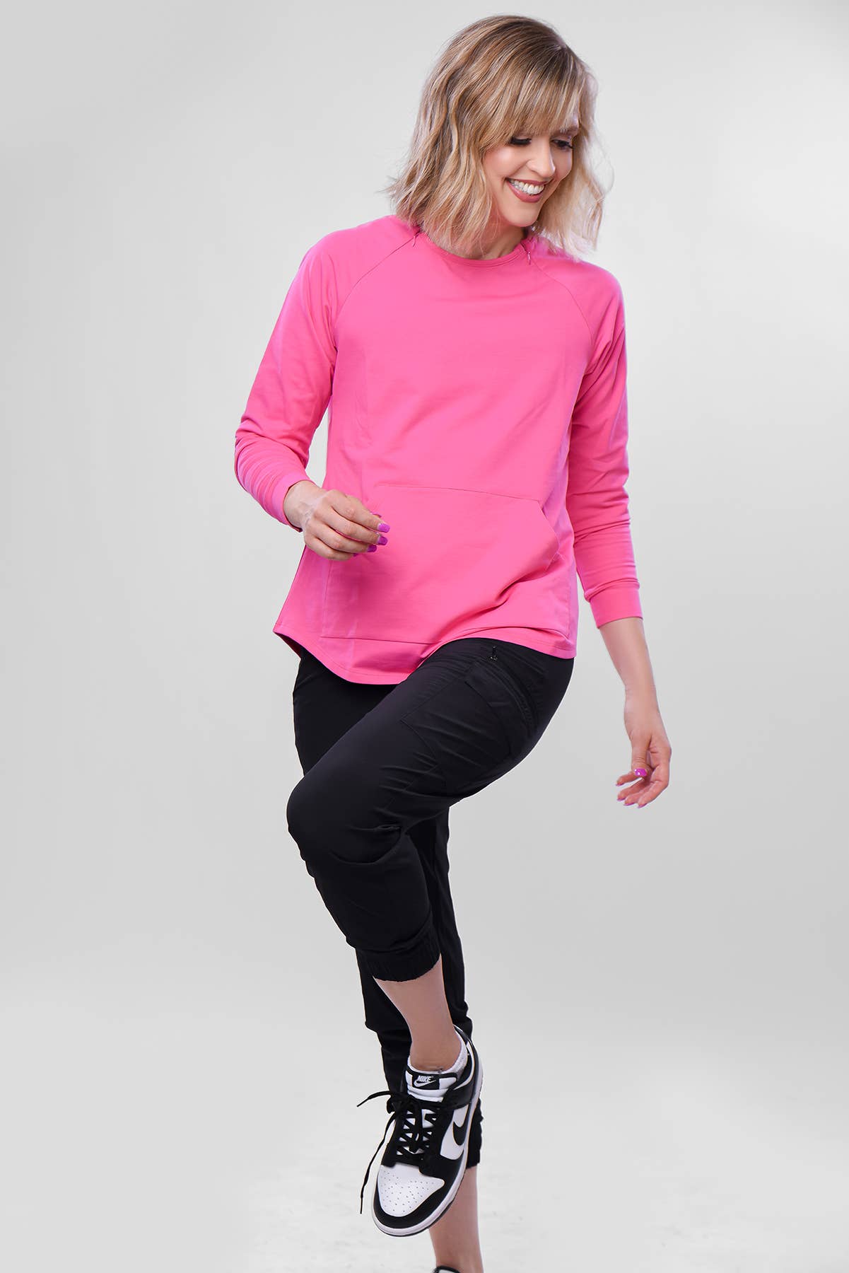 Chemo Comfort Raglan – Dual Zipper Port Access Top