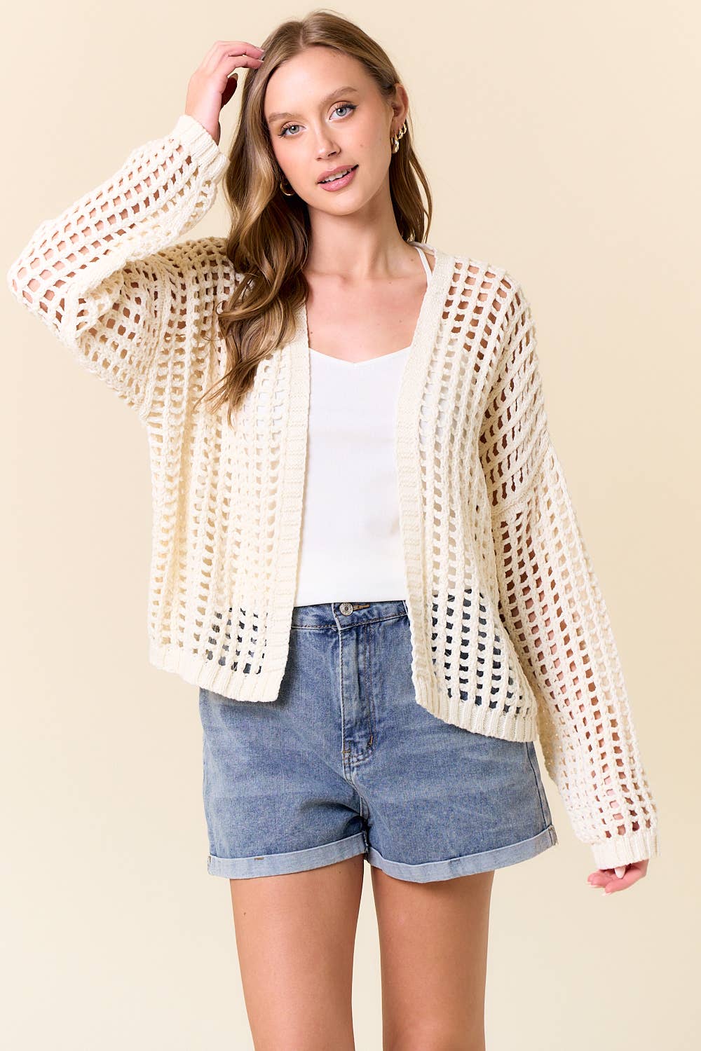 CROCHET OPEN CARDIGAN
