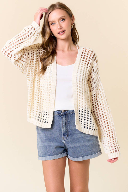 CROCHET OPEN CARDIGAN